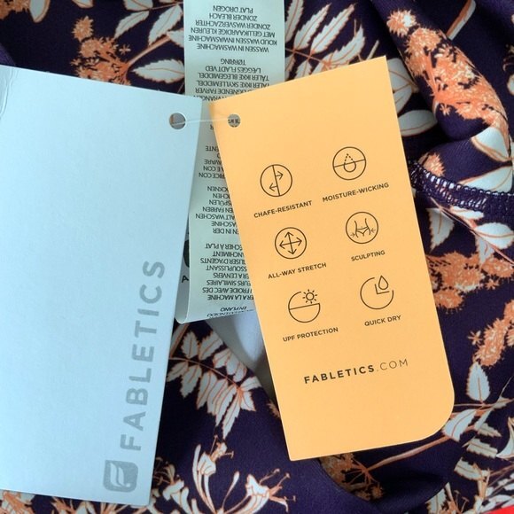 Fabletics Leggings XXS Floral Arcadia Mid-Rise Power Hold 7/8 - Picture 7 of 10